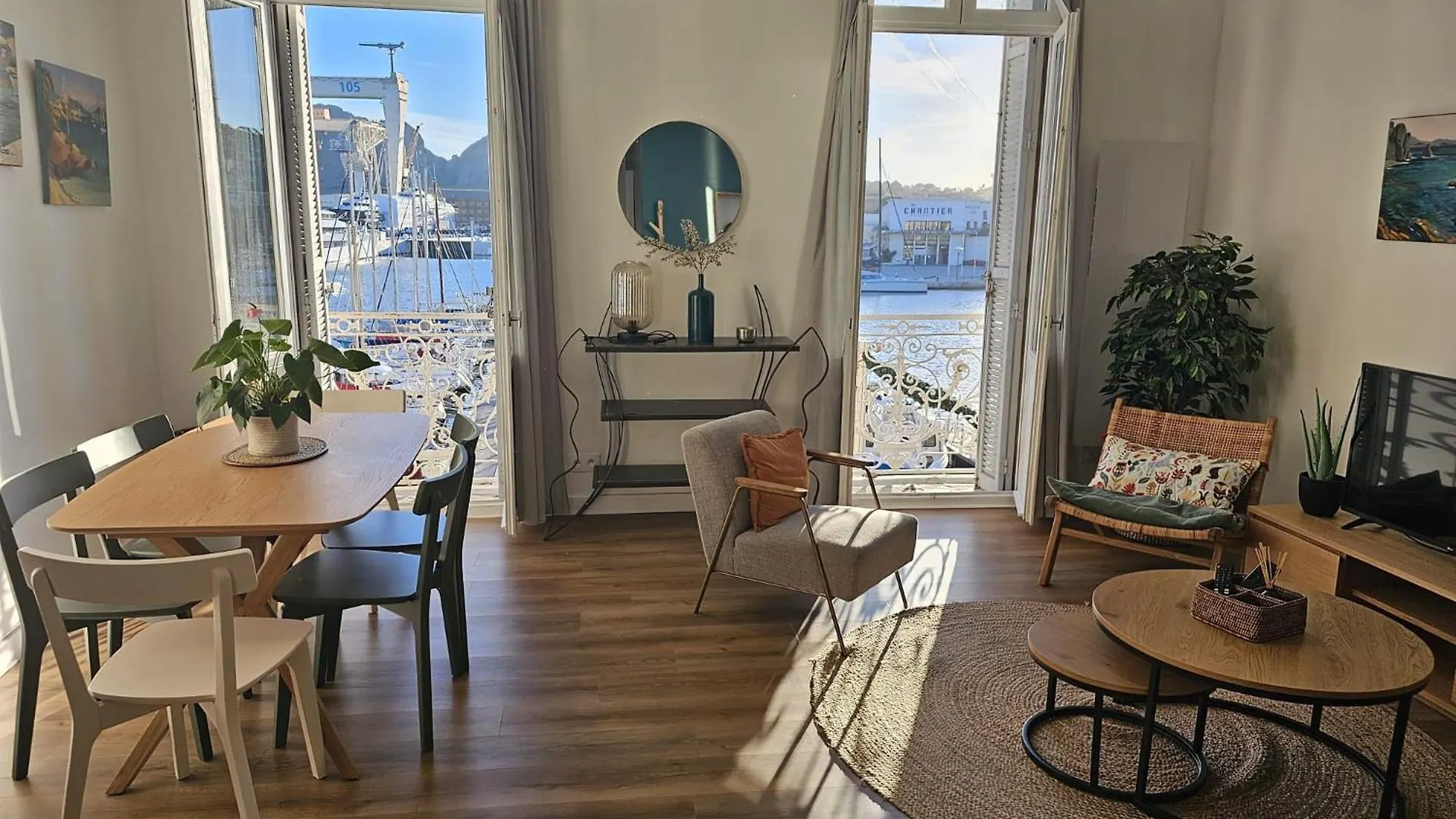 Magnifique 3 Chambres, Vue Sur Le Port, Clim. لا سيوتا